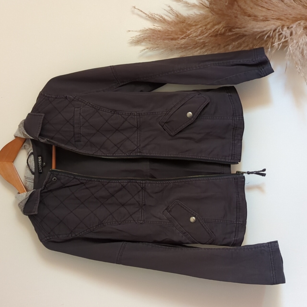 Express Light Cotton Hooded Jacket